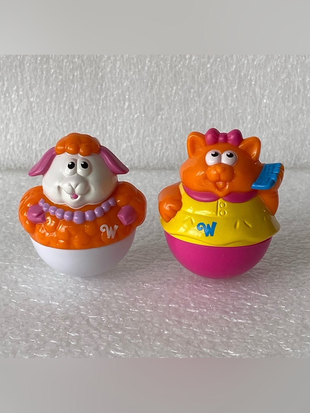 Vintage 2003 Playskool Weebles Letty Whoops & Noomie Figures Weeble Wobble Toys